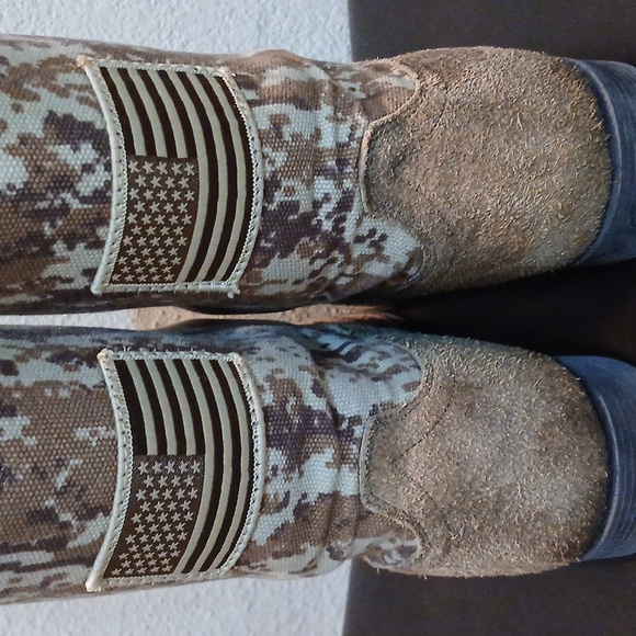 Ariat *Boys Camo Patriot Western Boot - Picture 11 of 12